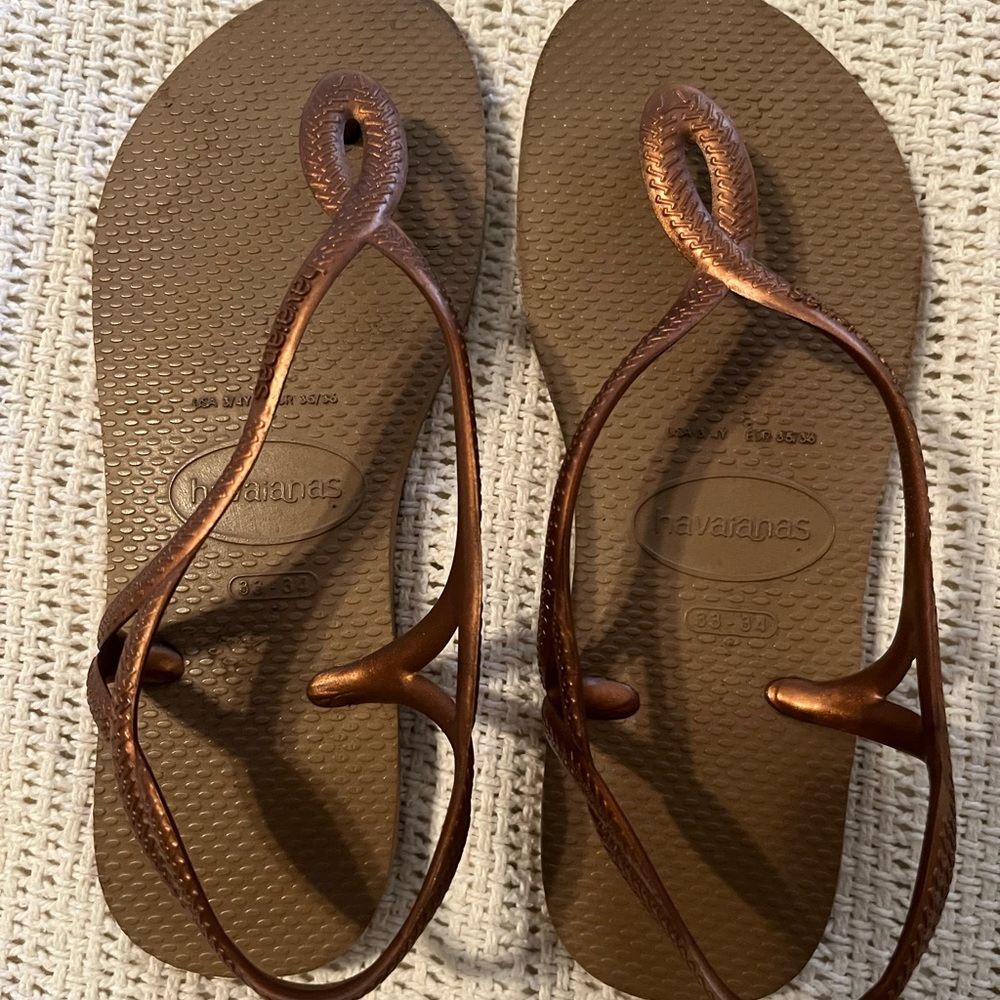 Havaianas Girls Luna Sandals Size USA  3Y-4Y